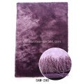 Poliéster seda Shaggy alfombra de color liso